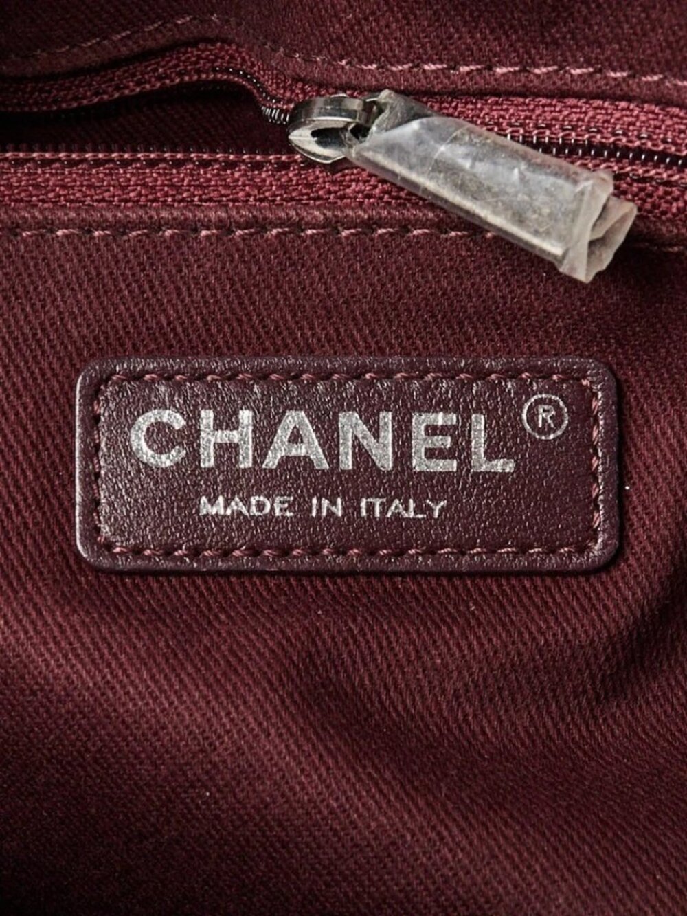 Chanel Grey Quilted Glazed Calfskin Leather Chain ID Chain Tote Bag - Picture 7 of 11